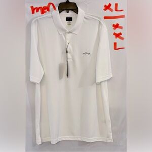 Greg Norman Collection Crisp White Polo Shirt